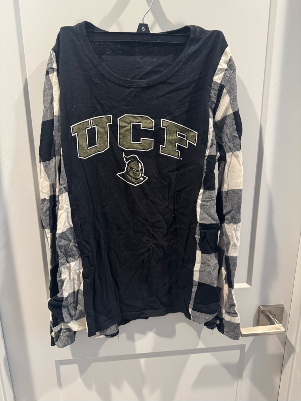 Fanatics Black Tee with Olive and White Lettering